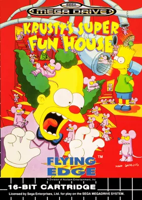 Krusty's Super Fun House (USA, Europe) (v1 box cover front